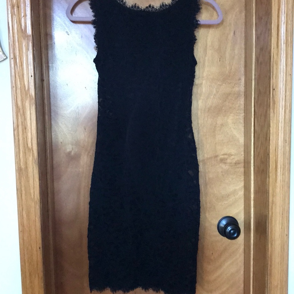 Black lace dress